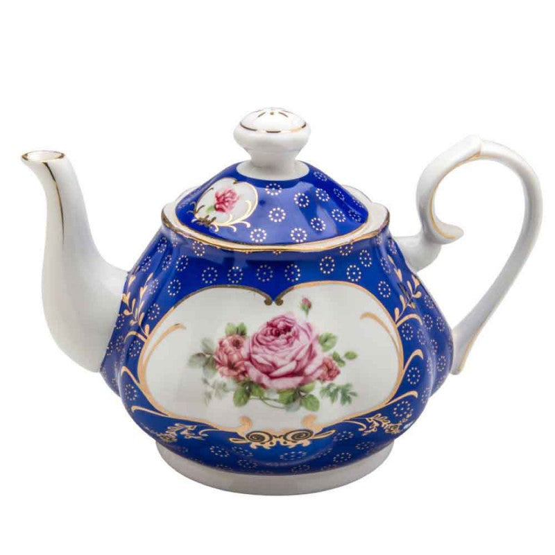 Tea Pot - Miniature - Queen Victoria on Purple Background