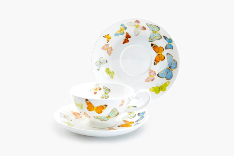 Butterfly Whimsy Teacups - set of 4