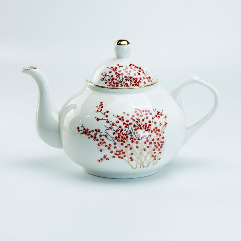 Pfaltzgraff Winterberry Sculpted Teapot