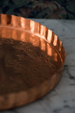 Copper Embossed Serving Tray