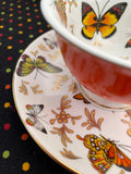 Orange Butterfly Surprise Teacups - set of four