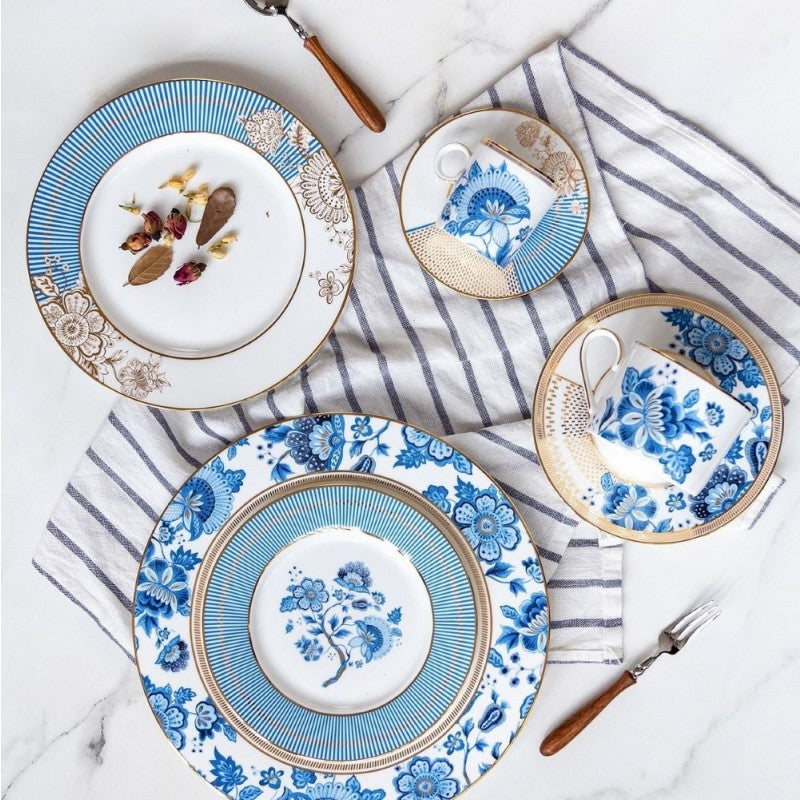 Dinner plates blue best sale