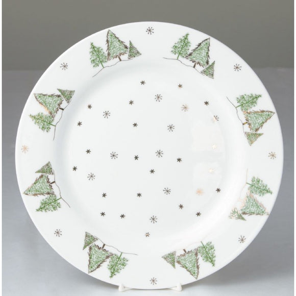 Winter Forest Dinner Plates - set of 4